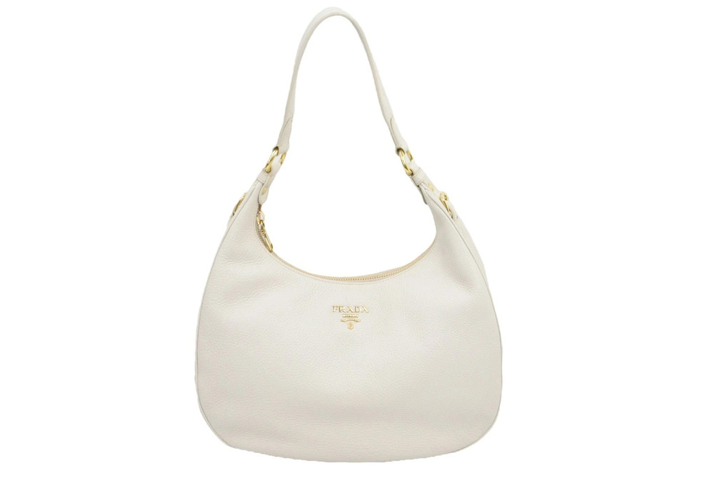 Prada Handbag Hobo leather white